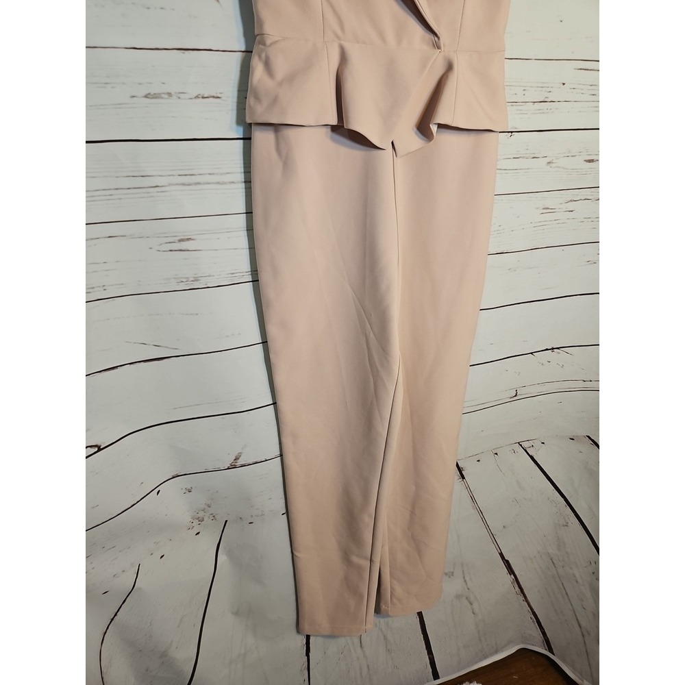 MAIN STRIP Blush Pink Peplum Jumpsuit Women's Size Medium ,NWT - Picture 3 of 9